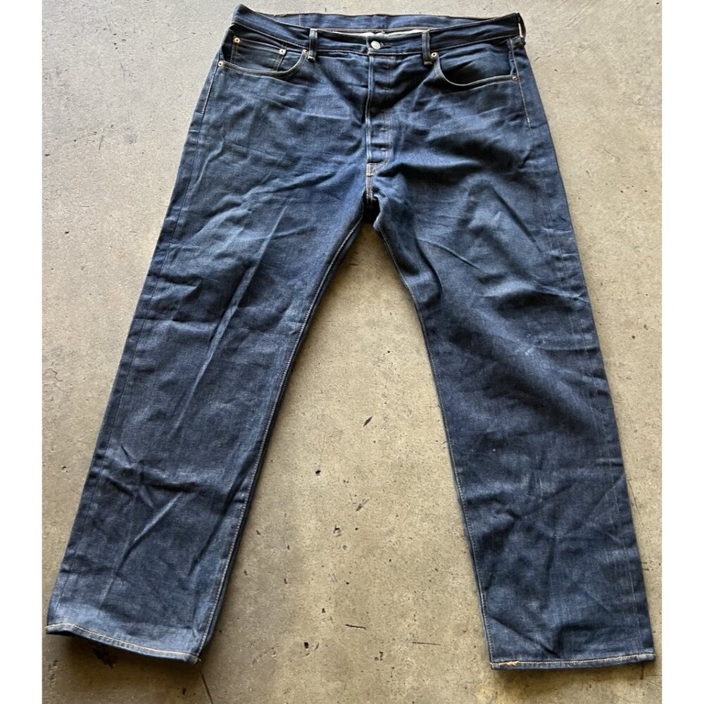Levi's Strauss 501 Men's Sz 40x30 Blue Straight Leg Original Button Fly Jeans
